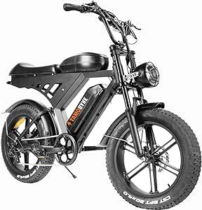 Besintu Electric Bike for Adults 1500W Motor Fat Tire E Bike with Dual Batter, Up to 28MPH & 75 Miles, Mountain Bike 7-Speed 5-Layer Full Suspension for Off-Road Bicycle Hydraulic Brake