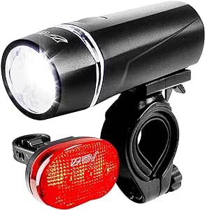 BV Bike Lights, Super Bright with 5 LED Bike Headlight & 3 LED Rear, Bike Lights for Night Riding with Quick-Release, Waterproof Bicycle Light Set, Bike Accessories, Bicycle Accessories, Flashlight