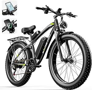 EXRBYKO E Bikes for Adults Electric, 750W Peak 1000W 34MPH Fat Tire Electric Bike for Adults, 48V 17.5AH 840WH Battery, 70 Miles Ebike with 21-Speed Gears, ON/Off Road Electric Bicycle UL Certified